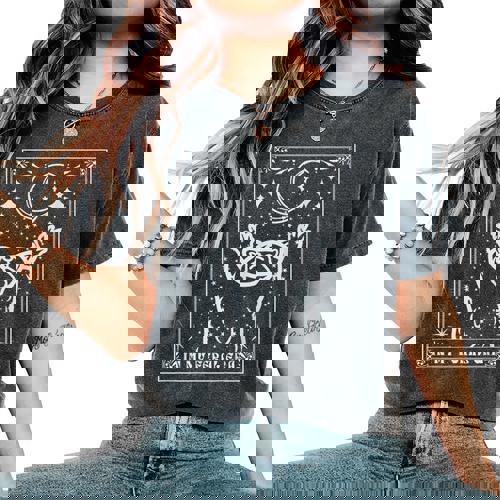 In My Feral Era Raccoon With Moon Trash Panda Women's Oversized Comfort Colors T-Shirt - Raccsy