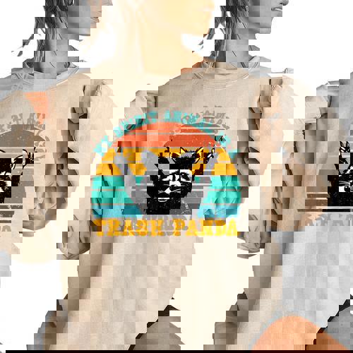 My Spirit Animal Is A Trash Panda Raccoon Women's Oversized Sweatshirt - Raccsy AU