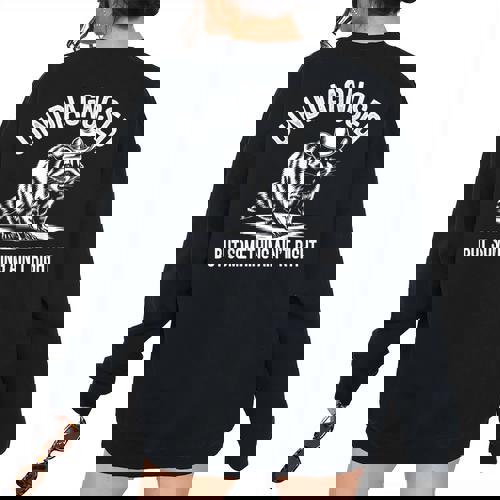 Cowboy Raccoon Women's Oversized Sweatshirt - Quirky Back Print - Raccsy