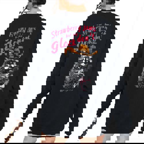 Raccoon Back Print Women's Oversized Sweatshirt | Cozy & Unique - Raccsy