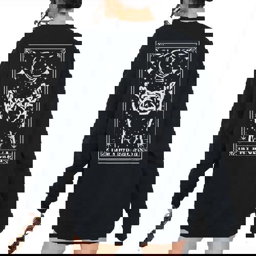Trash Panda Moon Sweatshirt - Women's Oversized Back Print Cozy Wear - Raccsy