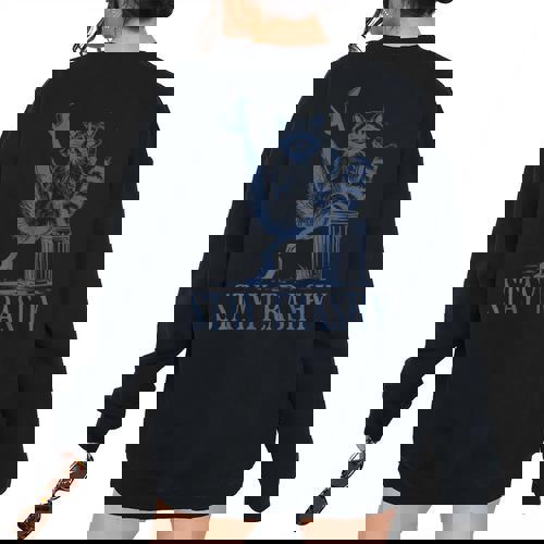 Raccoon Halloween Women's Oversized Sweatshirt - Stay Trashy Design - Raccsy