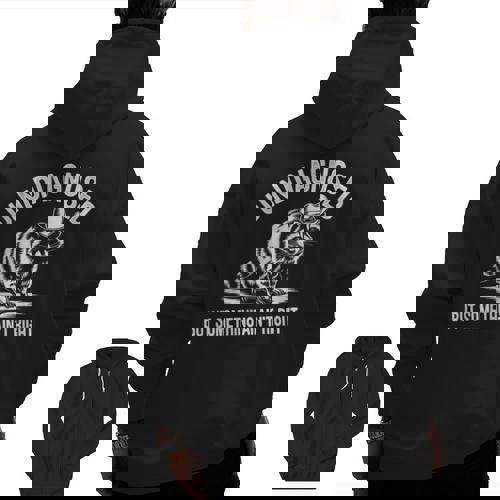 Cowboy Raccoon Men's Zip-Up Hoodie - Unique Back Print for Uncertain Times - Raccsy