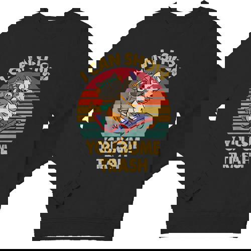 Raccoon Vintage Youth Crewneck Sweatshirt | Retro Style for Nature Lovers - Raccsy