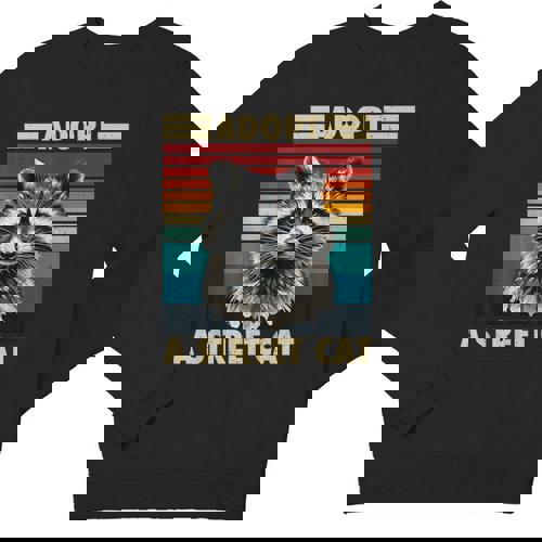 Vintage Retro Raccoon Sweatshirt - Unisex Crewneck for All Ages - Raccsy