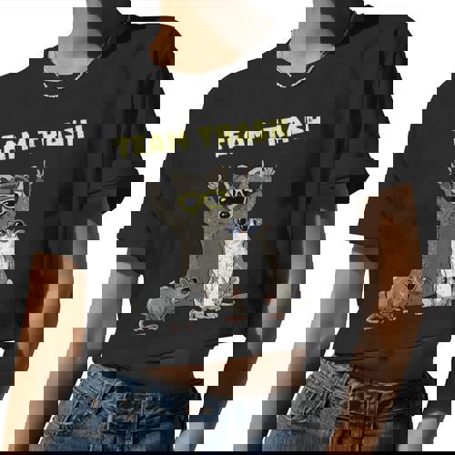 Garbage Gang Women's Crop Top - Team Trash Opossum & Raccoon - Raccsy