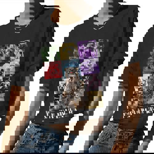 In My Feral Era Crop Top - Raccoon Meme for Women - Fun & Trendy - Raccsy