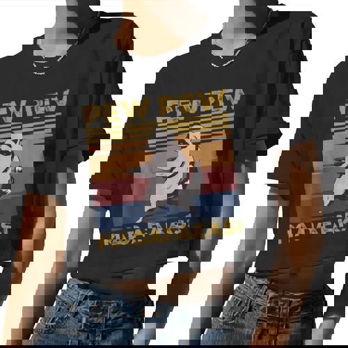 Pew Pew Madafakas Raccoon Crop Top - Vintage Women’s Escape - Raccsy