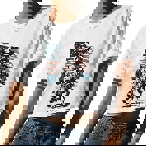 Raccoon Cowboy Country Crop Top - Vintage Western Style for Adults - Raccsy