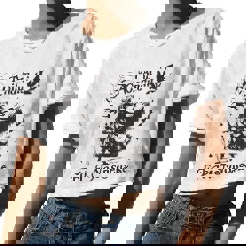 Raccoon Design Grey Crop Top - Women's Fun Fashion Tee - Raccsy