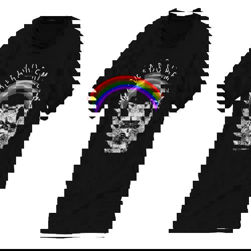 Raccoon Be Gay Do Crime Rainbow LGBTQ Pride Gay Racoon Unisex Cotton Ringer T-Shirt - Raccsy AU