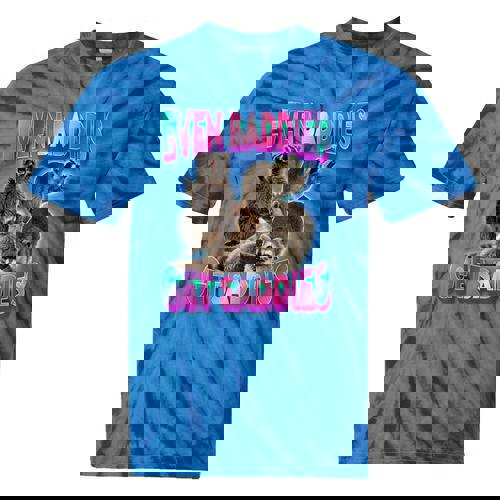 Even Baddies Get Saddies Raccoon Tie-Dye T-Shirt | Fun Meme Wear - Raccsy