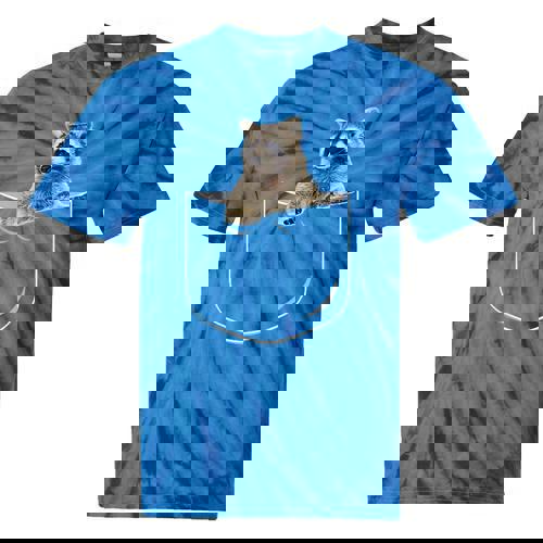 Pocket Raccoon Shirt Raccoon In Pocket Tshirt Tie-Dye T-Shirts - Raccsy AU