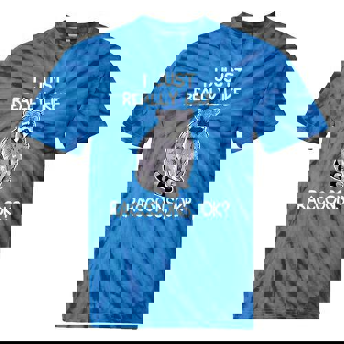 Raccoon Lover Tie-Dye T-Shirt - Fun Animal Design for Wildlife Fans - Raccsy
