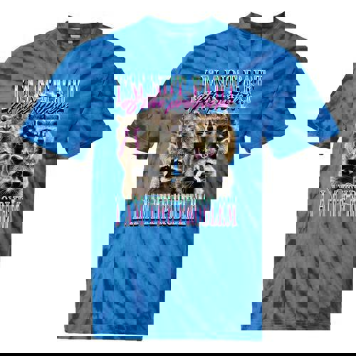 Raccoon Meme Tie-Dye Shirt - Quirky Expression for Casual Wear - Raccsy