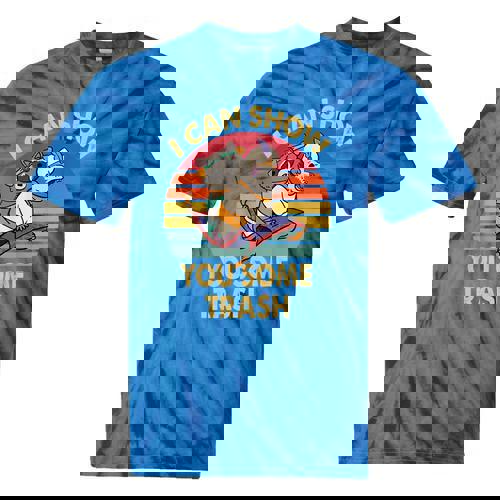 Raccoon Vintage Lovers Tie-Dye T-Shirt | Quirky Animal Charm - Raccsy