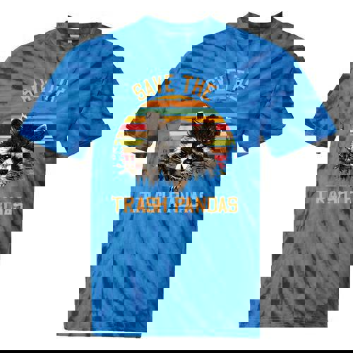 Save The Trash Pandas Raccoon Tee | Tie-Dye Unisex Shirt - Raccsy
