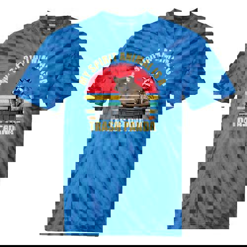 My Spirit Animal Is A Trash Panda Raccoon Enthusiasts Tie-Dye T-Shirts - Raccsy AU