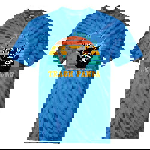 Trash Panda Raccoon Tie-Dye T-Shirt | Fun Animal Print - Raccsy