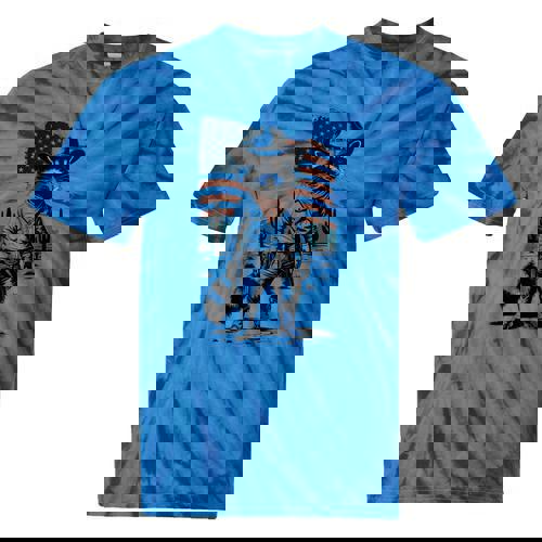 Raccoon Cowboy Western Tee - Tie-Dye Vintage Style for Adults - Raccsy