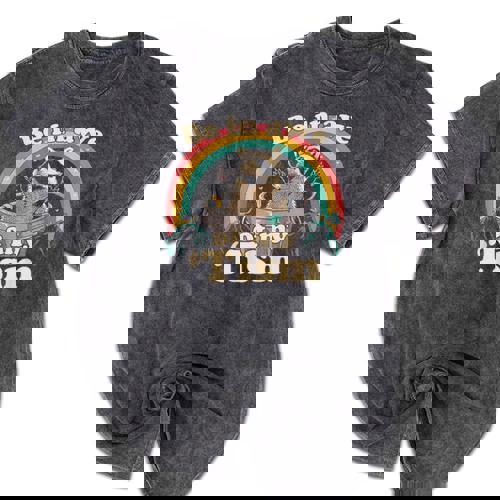 Autism Awareness Raccoon Tee - Unique Mineral Wash Design - Raccsy