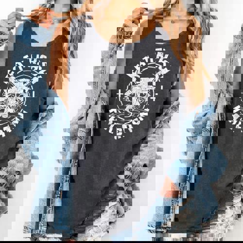 Raccoon Gothic Tank Top - Edgy Design with Comfort Colors - Raccsy
