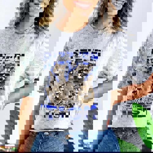 Rizz Em Autistic Raccoon Tism Meme T-Shirt | Comfort Color-Blast - Raccsy