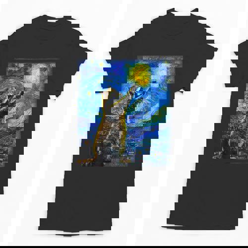 Raccoon Starry Night Unisex T-Shirt - Van Gogh Art Lovers - Raccsy