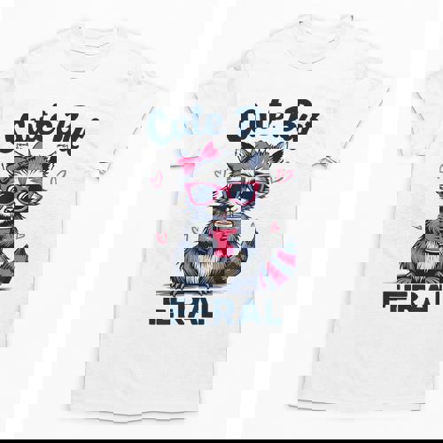 Funny Raccoon Summer Unisex T-Shirt - Cute But Feral Vibes - Raccsy