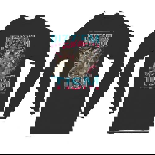 Rizz Em With The Tism Meme Autism Autistic Raccoon Unisex Long Sleeve T-Shirt - Raccsy DE