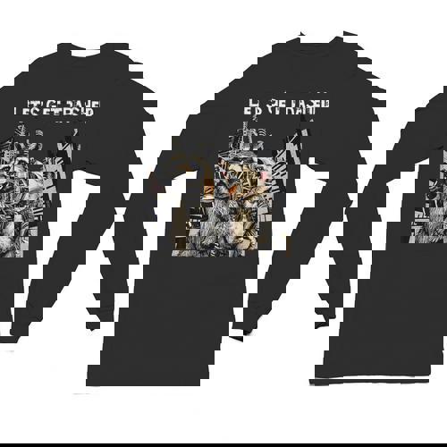 Unisex Long Sleeve T-Shirt - Let's Get Trashed | Fun Party Theme - Raccsy