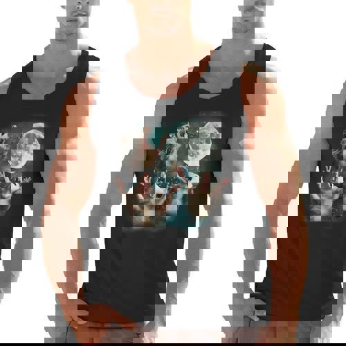 Three Possum Moon 3 Opossum Weird Cursed Meme Men Tank Top - Raccsy AU