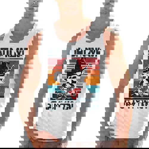Vintage Raccoon Autism Awareness Men's Tank Top | Unique Design - Raccsy