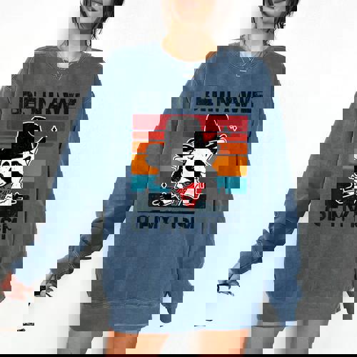 Be In Awe Of My 'Tism Vintage Autistic Autism Raccoon Comfort Colors Sweatshirt - Raccsy