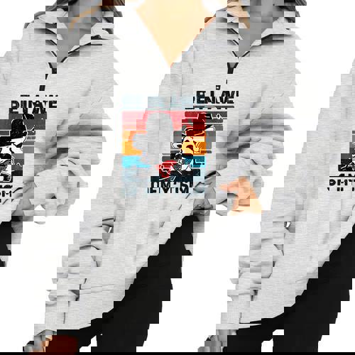 Be In Awe Of My 'Tism Vintage Autistic Autism Raccoon Half Zip Oversized Sweatshirt - Raccsy