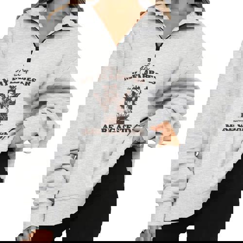 Raccoon Half Zip Sweatshirt | Humorous Oversized Comfort - Raccsy