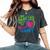 Line Dancing Hace Mi Corazón Feliz Danza Cuello Camiseta extragrande cómoda para mujer Pepper
