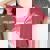Ne Sous-Estimez Jamais Une Fille Qui Aime La Course Dirt Track Racer T-shirt oversize confortable pour femme Crimson