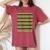 Reindeer And Christmas Tree Knit Pattern Women's Oversized Comfort Colors T-Shirt Crimson Reindeer And Christmas Tree Knit Pattern Women's Oversized Comfort Colors T-Shirt Crimson