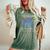 Autism In April We Wear Blue Autism Rainbow Awareness Month Camiseta extragrande cómoda para mujer Moss