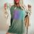 House Musicaporwave Techno House Musique Edm Amoureux Dj T-shirt oversize confortable pour femme Moss
