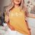 Eloleibol Hace Feliz Regalo Jugadoresoleibololleyball Cuello Camiseta extragrande cómoda para mujer Mustard