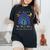 Autism In April We Wear Blue Autism Rainbow Awareness Month Camiseta extragrande cómoda para mujer Black