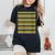 Reindeer And Christmas Tree Knit Pattern Women's Oversized Comfort Colors T-Shirt Black Reindeer And Christmas Tree Knit Pattern Women's Oversized Comfort Colors T-Shirt Black