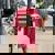 Adopt A Street Cat Retro Women's Oversized Back Print T-Shirt Crimson Adopt A Street Cat Retro Women's Oversized Back Print T-Shirt Crimson