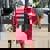 Women's Oversized T-Shirt - Cute Back Print Raccoon Theme Crimson Women's Oversized T-Shirt - Cute Back Print Raccoon Theme Crimson