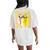 Mom Of Both Baseball Softball Coquette Baseball Women's Oversized Comfort T-Shirt Back Print Ivory