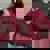 Cowboy Raccoon Women's Oversized Sweatshirt - Western Animal Vibe Maroon Cowboy Raccoon Women's Oversized Sweatshirt - Western Animal Vibe Maroon