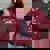 Cute But Feral Girl Summer Raccoon Funny Women Women's Oversized Sweatshirt Maroon