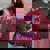 Even Baddies Get Saddies Raccoon Meme Women's Oversized Sweatshirt Maroon Even Baddies Get Saddies Raccoon Meme Women's Oversized Sweatshirt Maroon